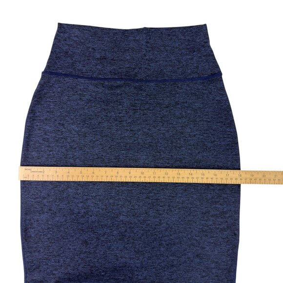 Aerie Offline The Hugger High Rise Blue Midi Skirt Small Real Good Soft Stretch - Picture 9 of 11
